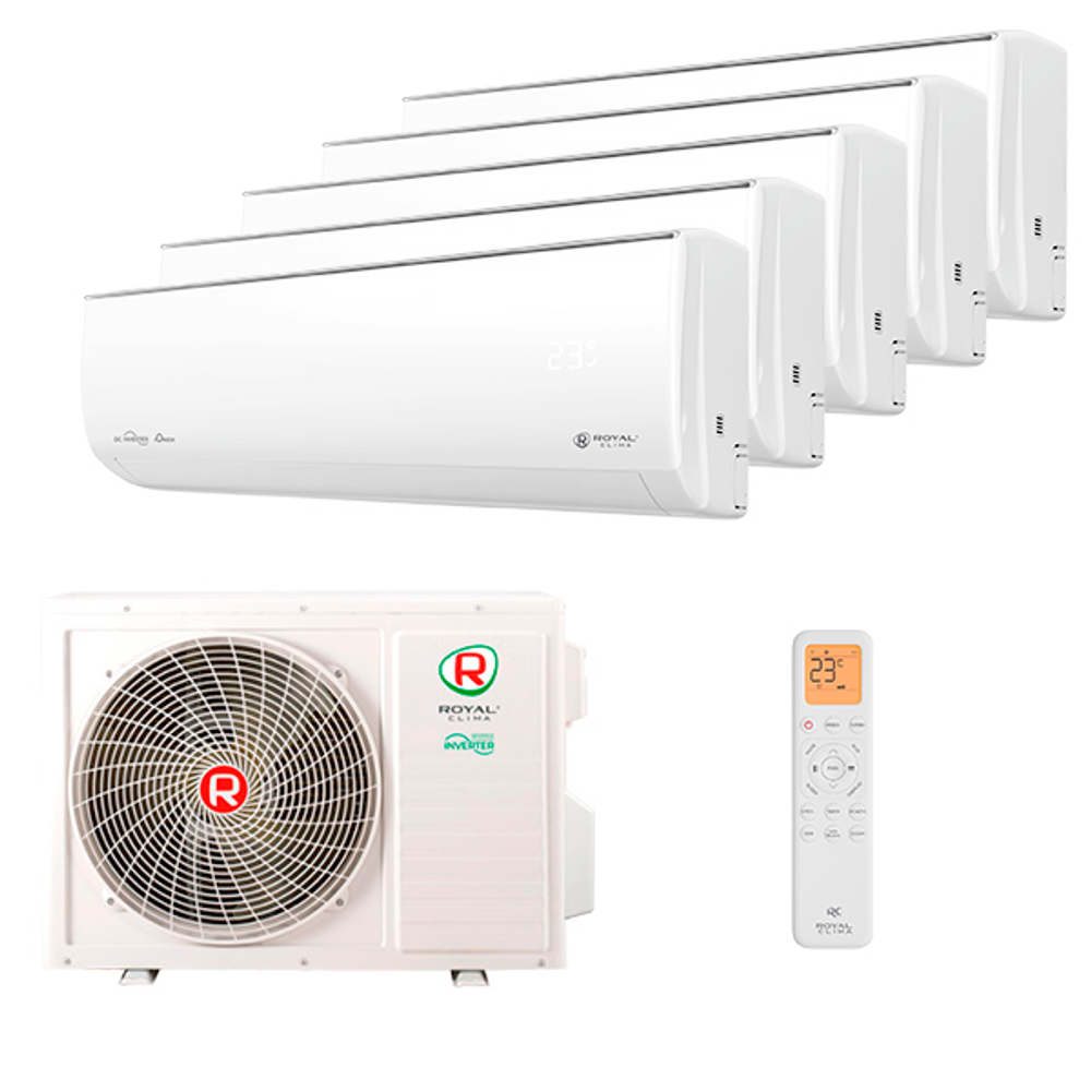 Мультисплит система на 5 комнат Royal Clima RCI-GLD09HN x 5 / 5TFM-42HN/OUT