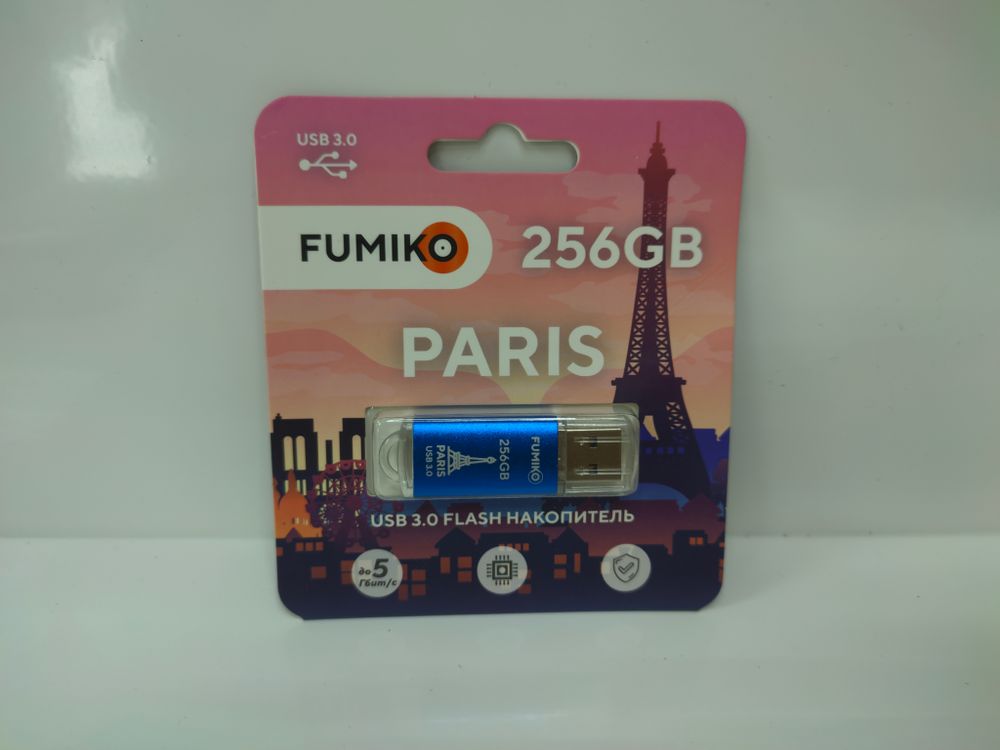 Флешка FUMIKO PARIS 256GB синяя USB 3.0