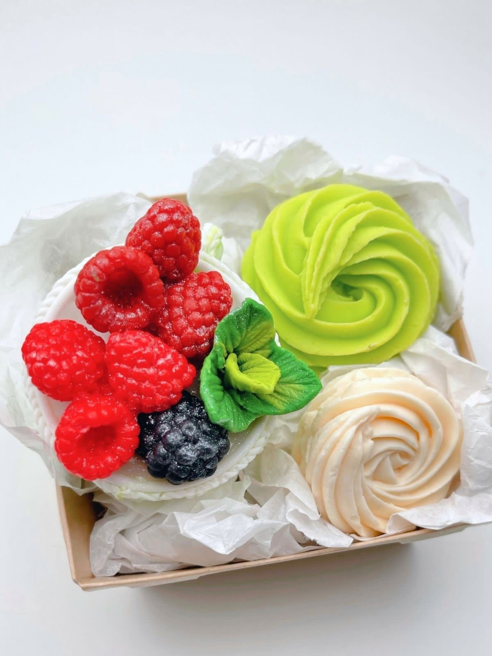 Набор мыла «Чашка с ягодами, лайм»