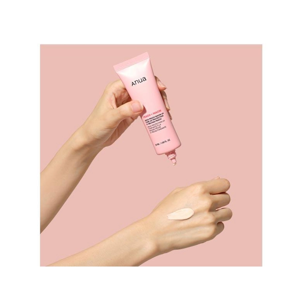 Солнцезащитный крем тонирующий Anua Peach Niacin UV Tone Up Protection 01 Melting Peach SPF50+ PA+++