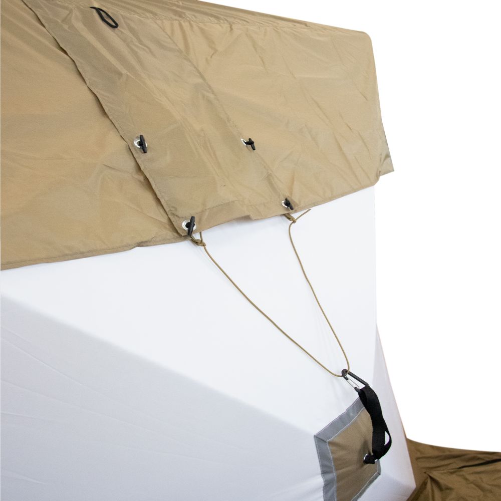 Накидка для зимней палатки PF-TW-39 СЛЕДОПЫТ &quot;Premium Long&quot;, 2,35х2,0 м, цв. олива/5/