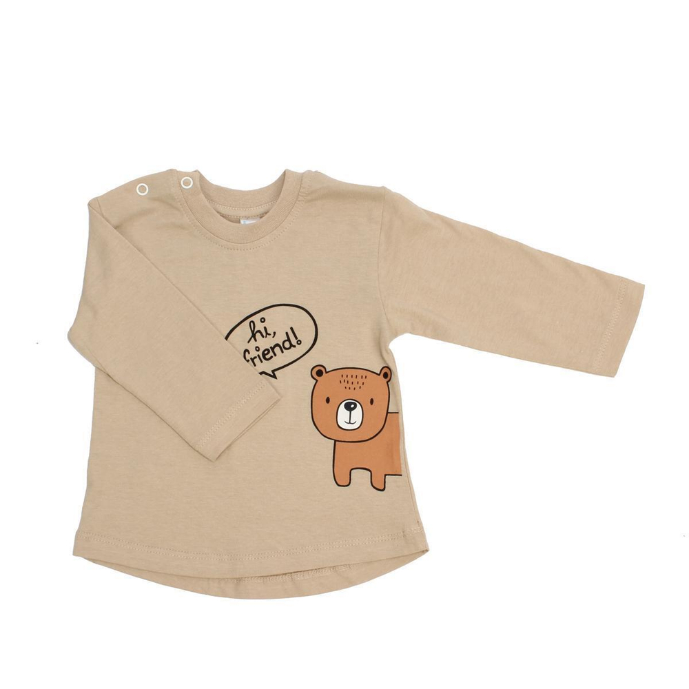 Лонгслив д/новорожд. M1109K-0/1 р.68-74 бежевый (Такро)