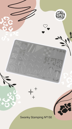 Пластина Swanky Stamping 150, большая 14,5*9,5см