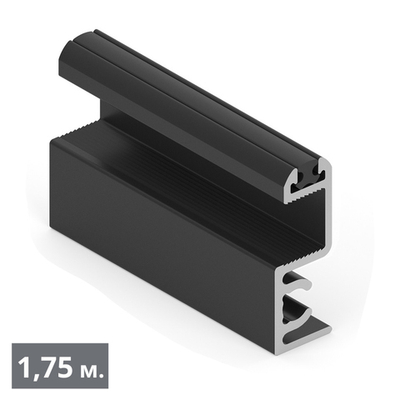 SLIMFINE Рамка верхняя узкая (1,75 м) черный матовый (RAL) (AF0697) Aristo (Акция)