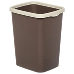 Ведро для мусора с фиксатором "Tandem" 9л (шоколад/слон.кость)