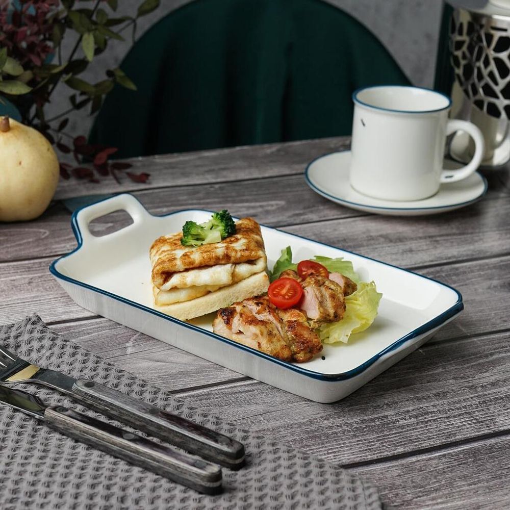 Блюдо прямоугольное 28,7*16,4 см h2,8 см 560 мл с ручками Bakery Fusion P.L. Proff Cuisine [6]