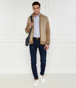 Хлопковый свитер h-daveto BOSS BLACK - бежевый(50519621)