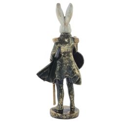 GAEM Фигурка декоративная "Кролик" с часами (LR44x1), L13,5 W11 H30,5 см