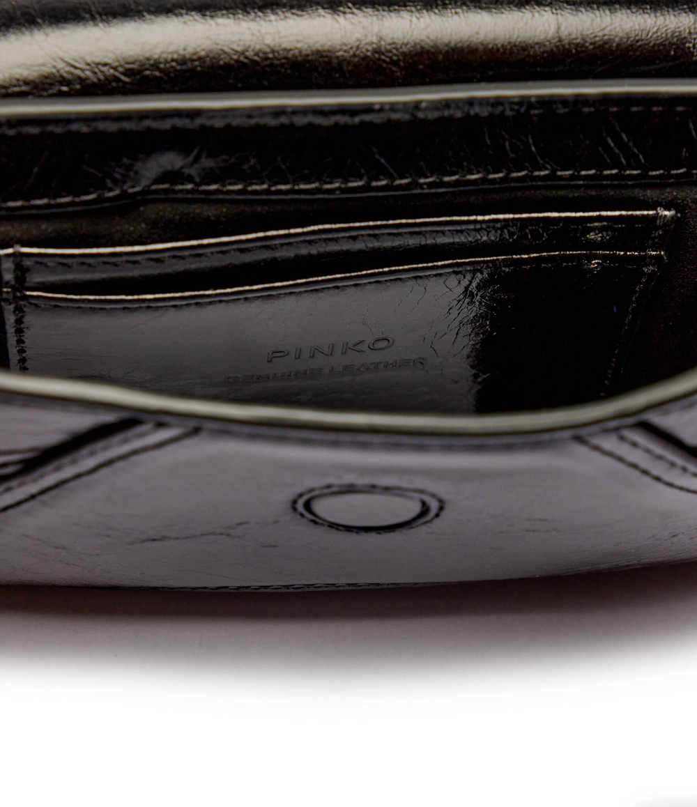 Кожаная сумка через плечо BABY Pinko - черный(103764 A1EO)