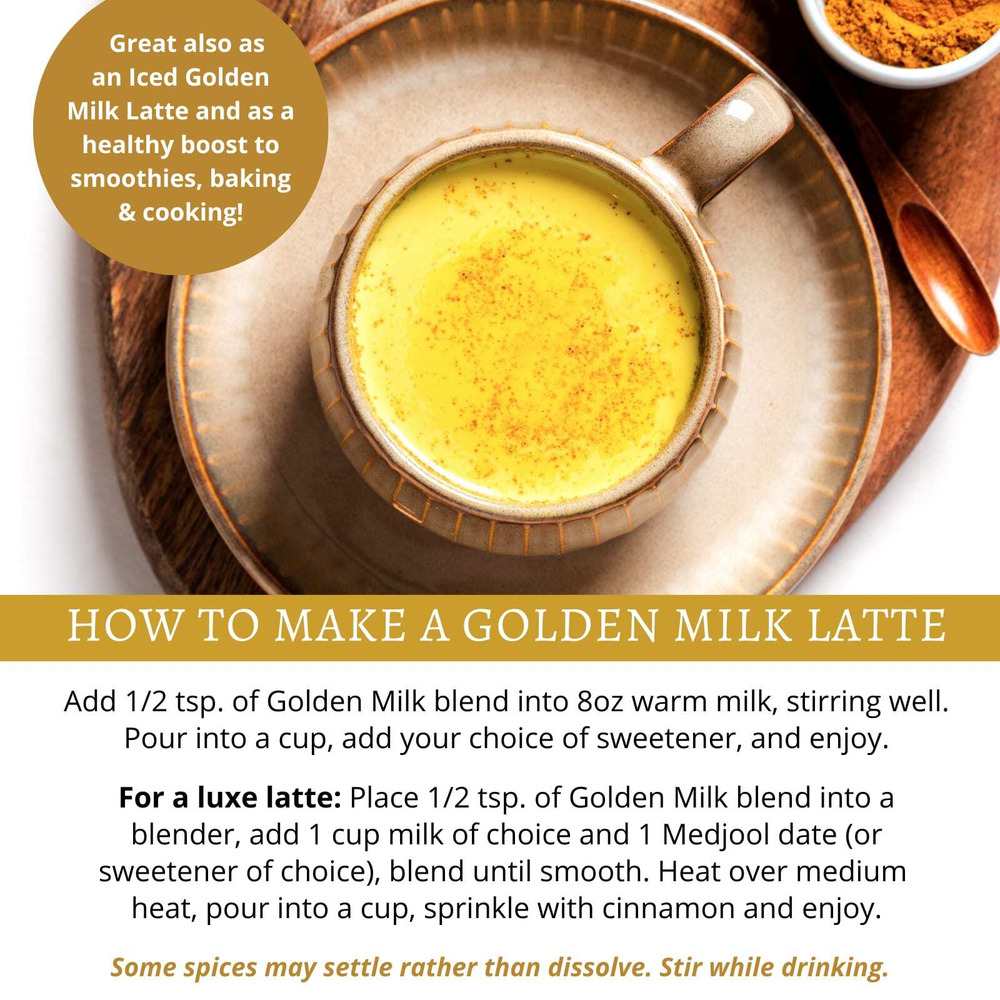 DelighTeas, Ayurvedic Golden Milk Blend, латте с чаем с куркумой, без кофеина, 140 г (5 унций)