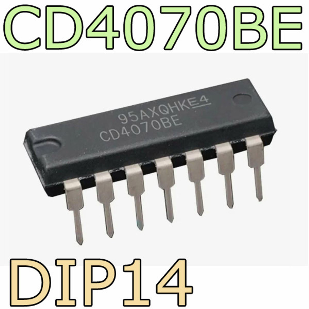 Микросхема CD4070BE DIP-14