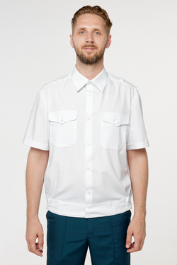 Рубашка МЧС мужская белая, короткий рукав