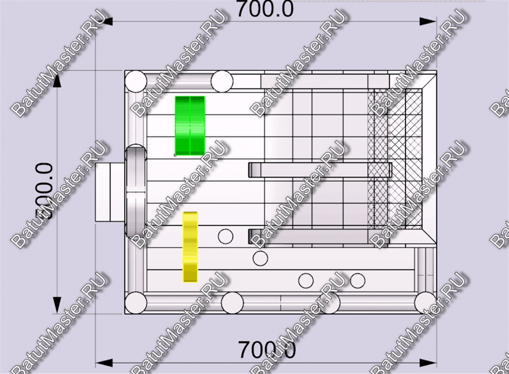 Коммерческий надувной батут "Цирк" 7*5*4 м