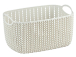 Корзина 7л Вязание Белый ротанг