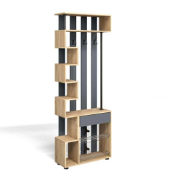 Прихожая мини-лайт компл. 3 дуб крафт/графит