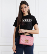 Кожаная сумка через плечо LOVE CLICK CLASSIC SHEEP NAPPA Pinko - розовый(100063 A136)