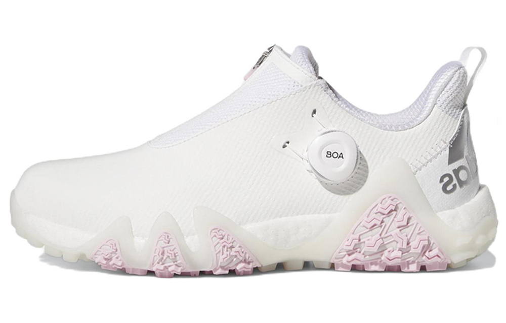Adidas Codechaos 22 Spikeless Golf Cloud White Silver Metallic Clear Pink Women"s