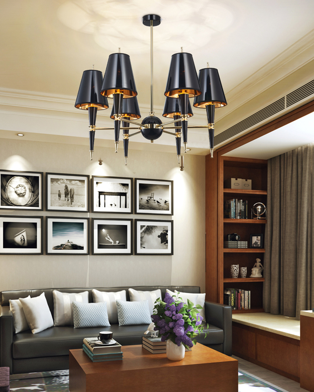Ceiling design lamp  Versailles by Robert Abbey (White)