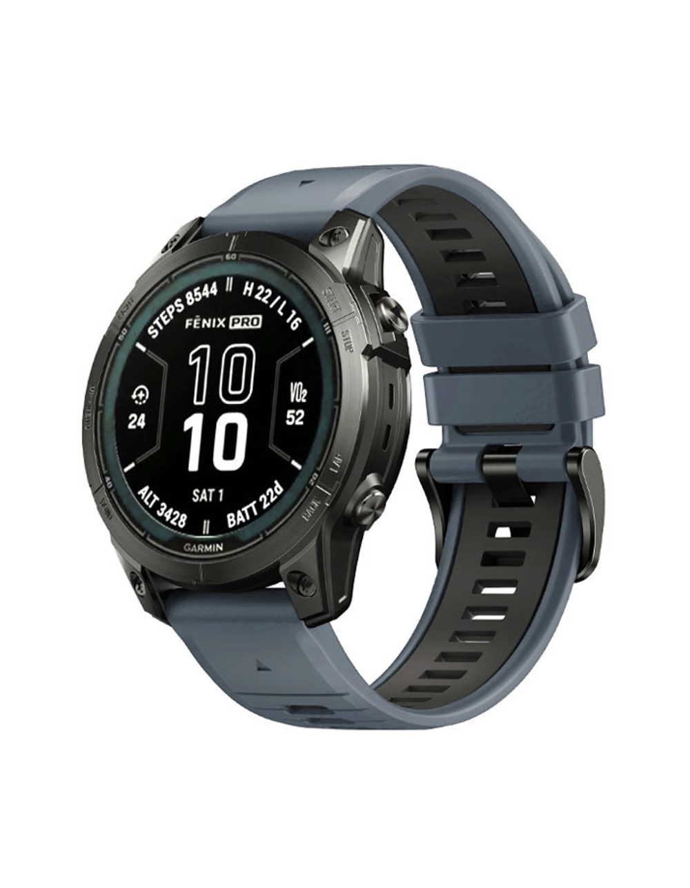 Ремешок силиконовый QuickFit 22 мм. для Garmin Fenix 7 PRO/7/6/5/5 plus, Quatix 5, MARQ, Forerunner 935 / 945, instinct, instinct 2 Синий гранит/Серый