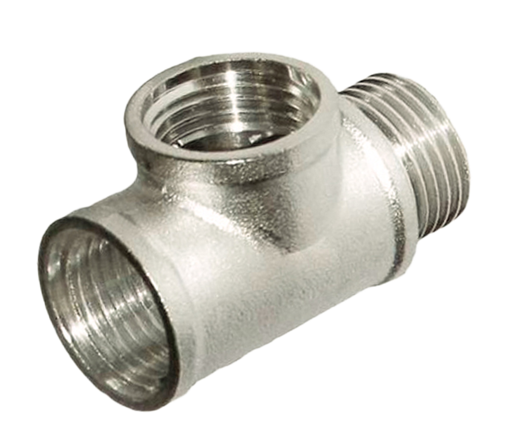 НИКЕЛЬ Тройник 1/2г х 1/2г х 1/2ш  ViEiR  (100/10шт)