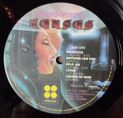 Винтажная виниловая пластинка LP Kansas Audio Visions (Japan 1980) (Obi) Hold On
