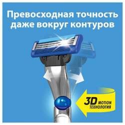 Сменные кассеты для бритья Gillette Mach3 Turbo 3D, 2 шт