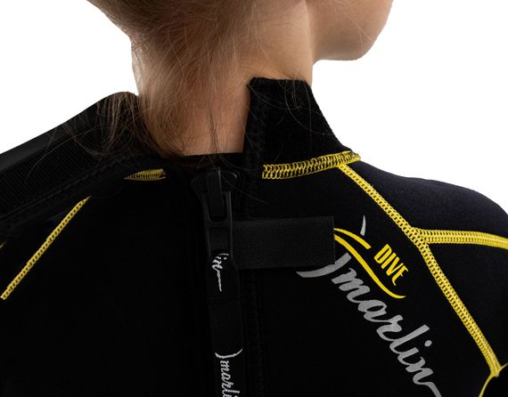 Гидрокостюм детский Marlin Malibu Junior 2,5 мм черно-желтый