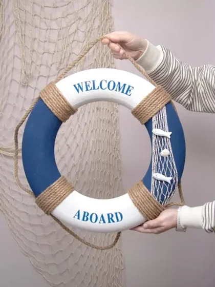 Декор на стену для интерьера "Спасательный круг" 46 см