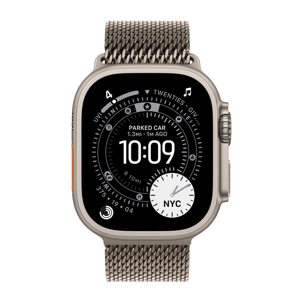 Умные часы Apple Watch Ultra 3 (2025) GPS + Cellular, 49mm, Natural Titanium Case with Natural Titanium Milanese Loop, S