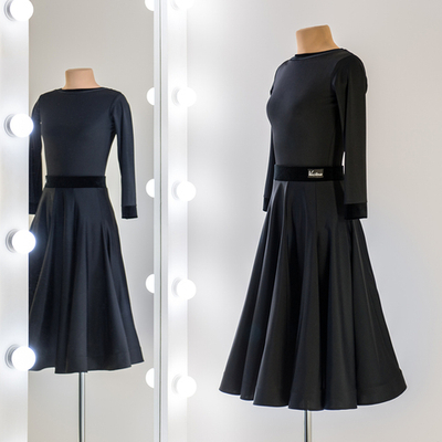 Standart 13-01-03-C | Рейтинговое платье годе для спортивных бальных танцев | Vasileva Dance