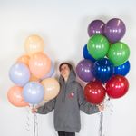 Шар (12''/30 см) Темно-синий, пастель ретро, 100 шт.