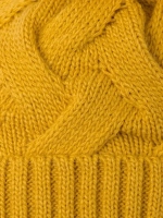 Шапка вязаная демисезонная на завязках для детей