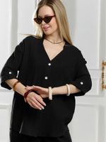 Блузка женская Асель-2 Виотекс ЧЁРНЫЙ