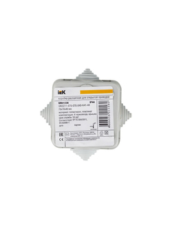 Коробка распаячная ОП 70х70х40 IP44 КМ41236 (4 гермоввода) IEK UKOZ11-070-070-040-K41-44