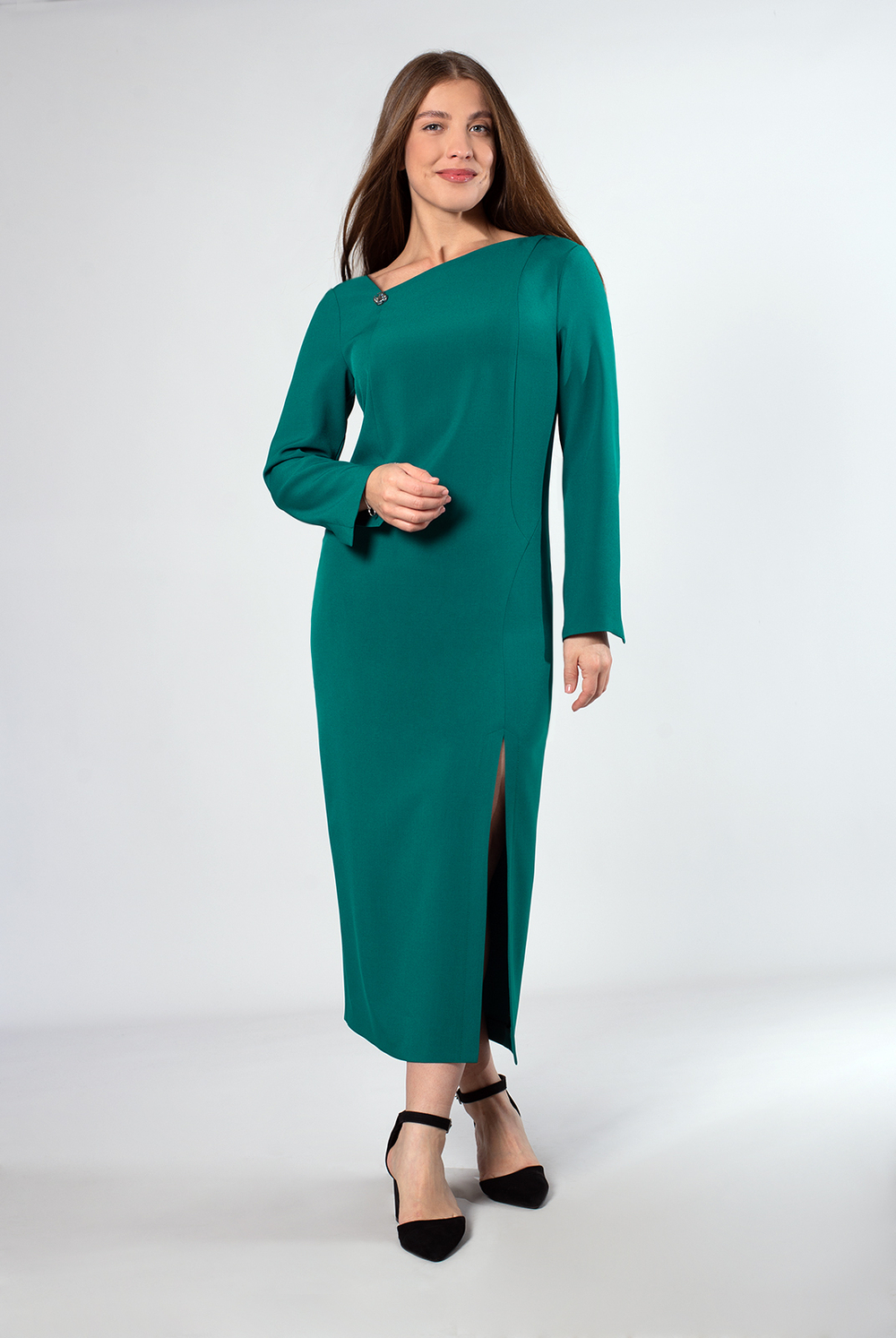 Платье женское 4174ВП, зеленый #326Зел054174ВП