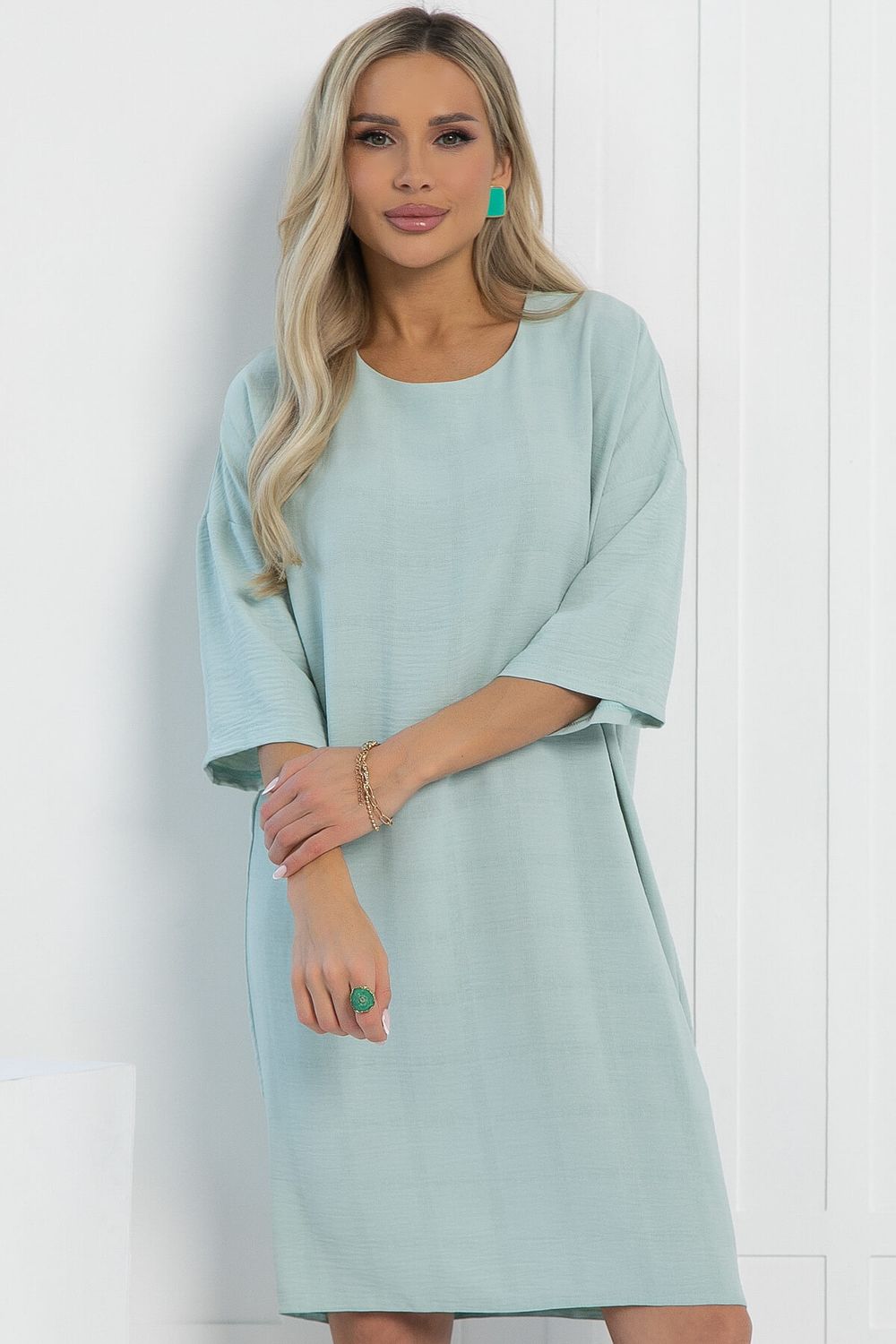 Платье футболка (мята) П13036-34М LT Collection