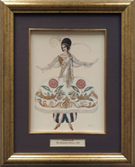 Лимитированная копия эскиза Льва Бакста «Шехеразада» из балета «Спящая красавица» 1921 года»