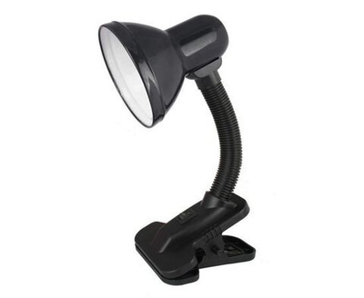 Светильник настольный ULTRAFLASH UF-320P C02 черный с прищепкой 230В, 60Вт, E27, ЛОН