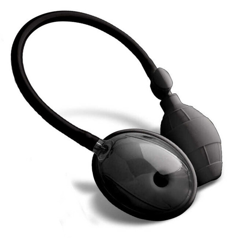 Вагинально-клиторальная помпа Vagina Pump (черный с прозрачным) (Цвет: черный с прозрачным)