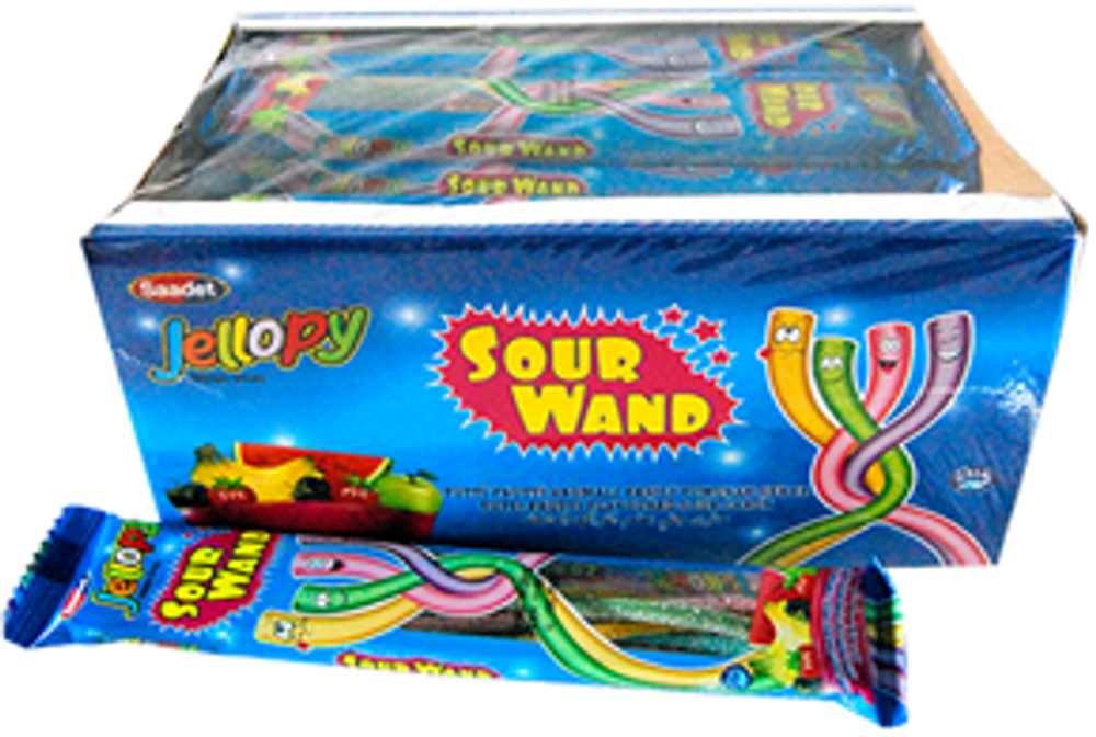 Марм. жев. "Jellopy Sour wand" фр. микс (35гр*24шт*8б)
