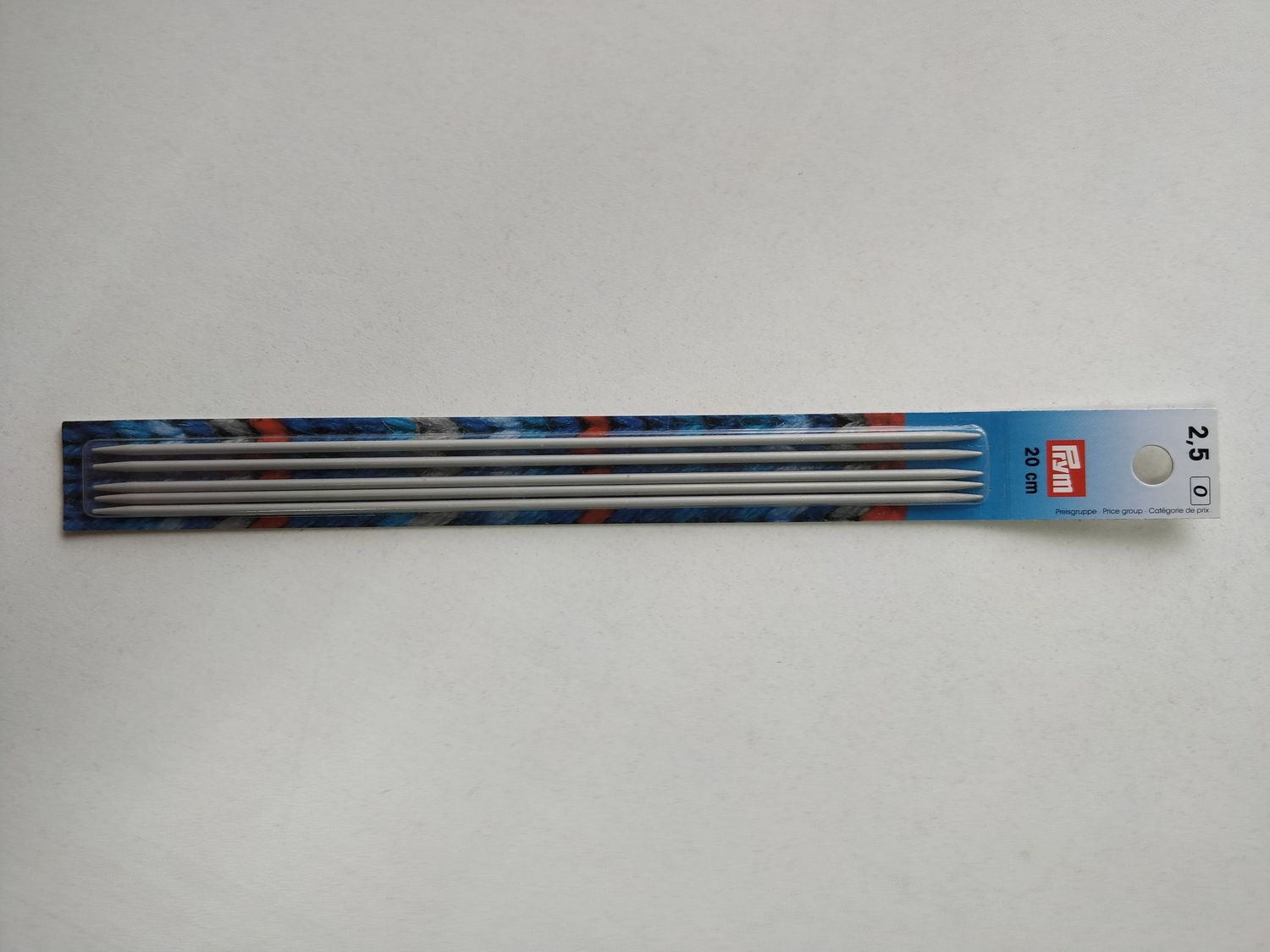 Prym чулочные спицы 20см алюминий, размеры в ассортименте