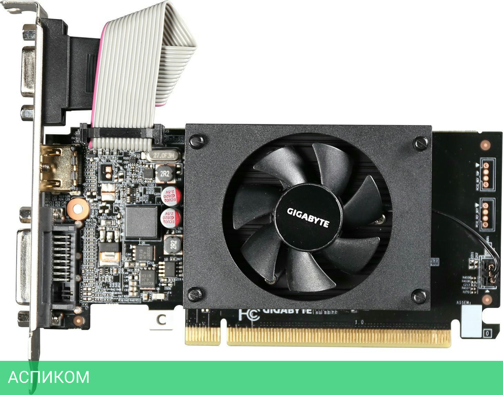 Видеокарта GigaByte GeForce GT 710 2GB DDR3 (GV-N710D3-2GL Rev2.0)