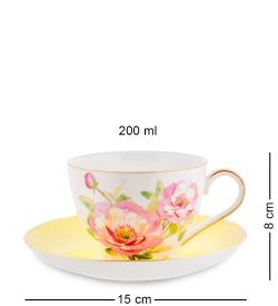 Pavone JK- 82 Чайный сервиз на 6 перс. «Пионы» (Torino Peony  )