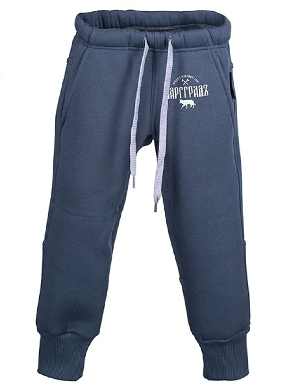 СПОРТ-БРЮКИ ВАРГГРАДЪ ДЕТСКИЕ ТЁМНО-СЕРЫЕ "ВОЛК"