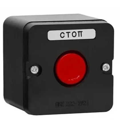 Пост кнопочный ПКЕ 222/1 красная кнопка 10А 660В IP54 ИЖ