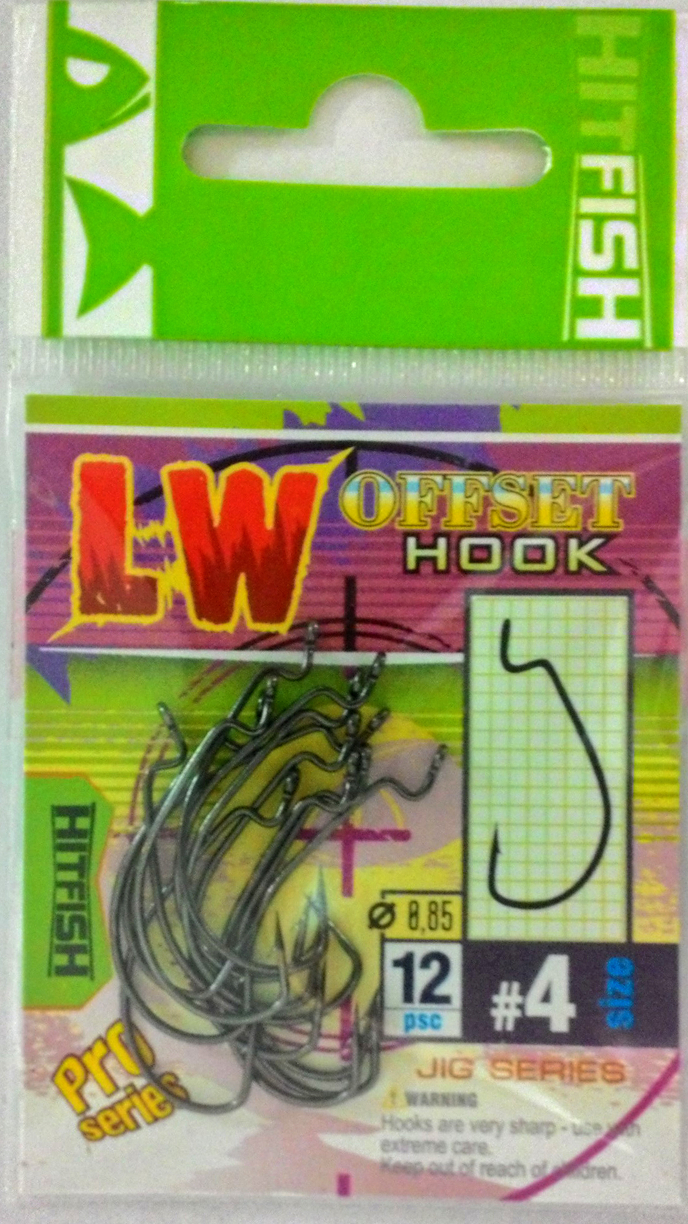 Крючок офсетный HitFish LW Offset Hook (LWO)