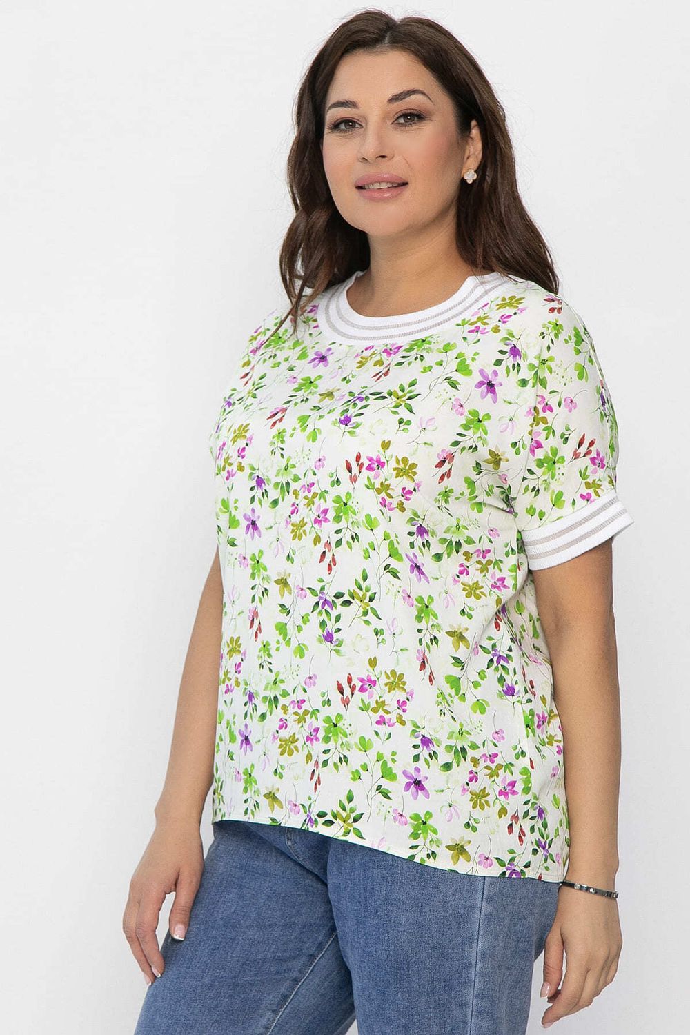 Блуза Лаванда (молочная) Б13818-1М LT Collection