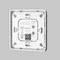 Кнопочная настенная панелья DALI DT6 панель для одной группы и 4-х сцен Lighting control 721052