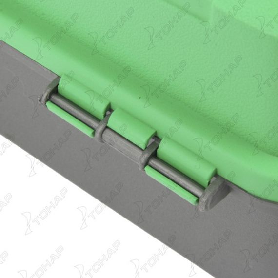 Ящик рыболова Helios двухполочный зеленый