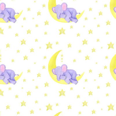 Слон акварель